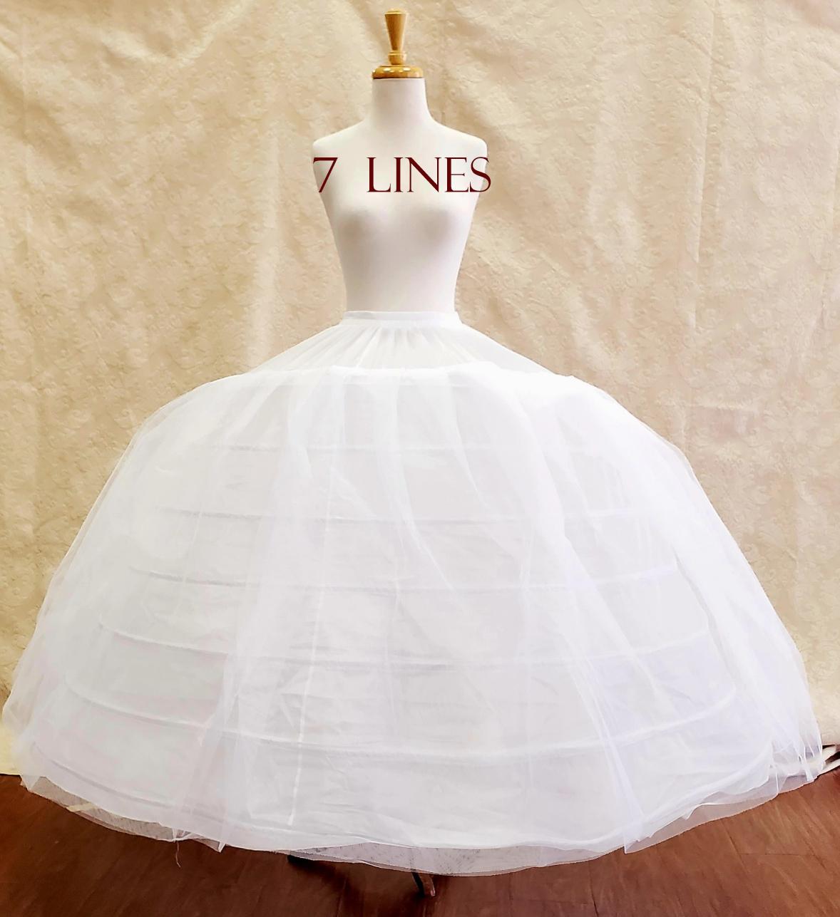 Live 1)Crinoline Petticoat 7-Line Hoop MODA USA Live 1)Crinoline Petticoat 7-Line Hoop MODA USA