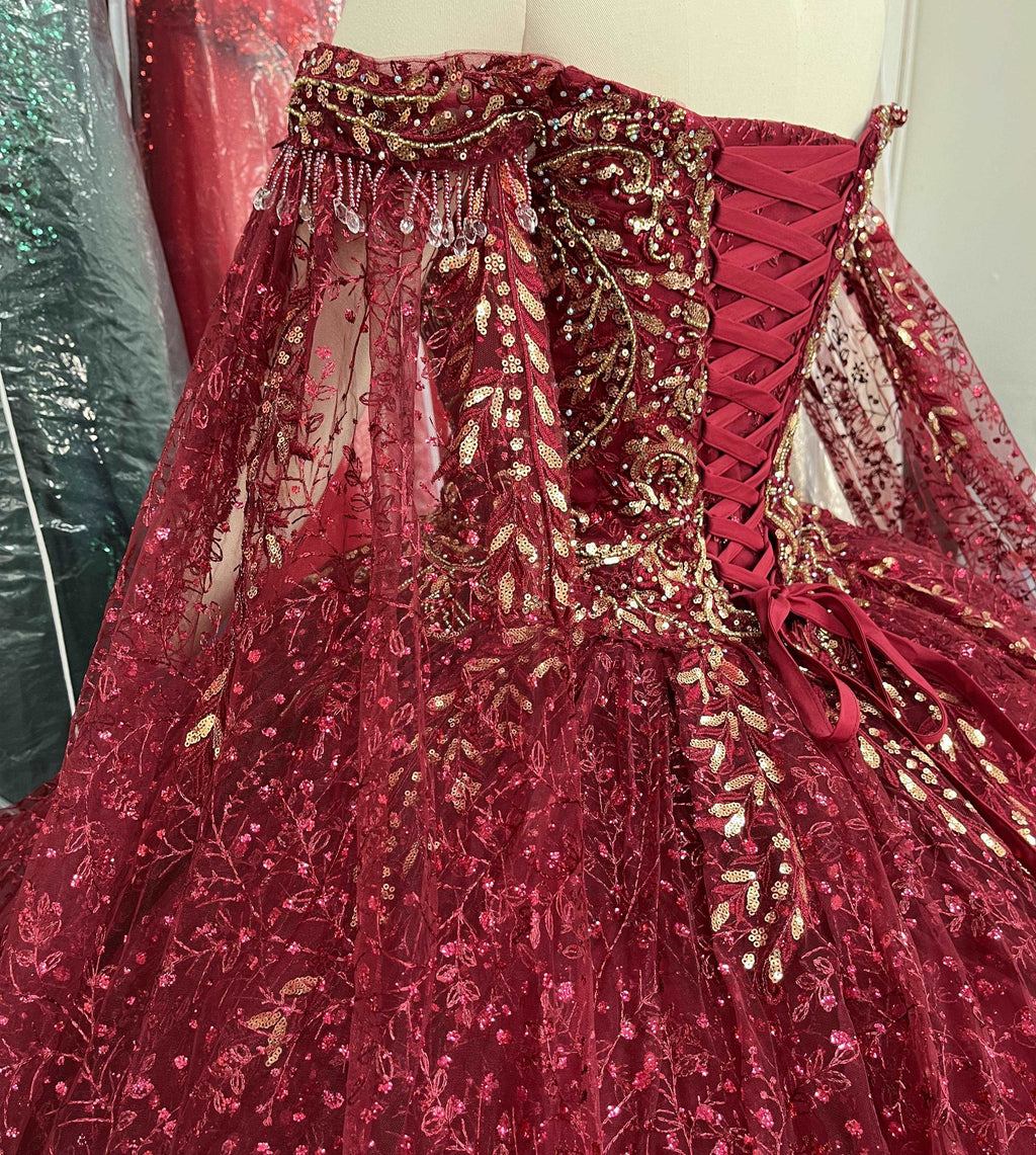 Gowns shine, lace details, light up occasions.