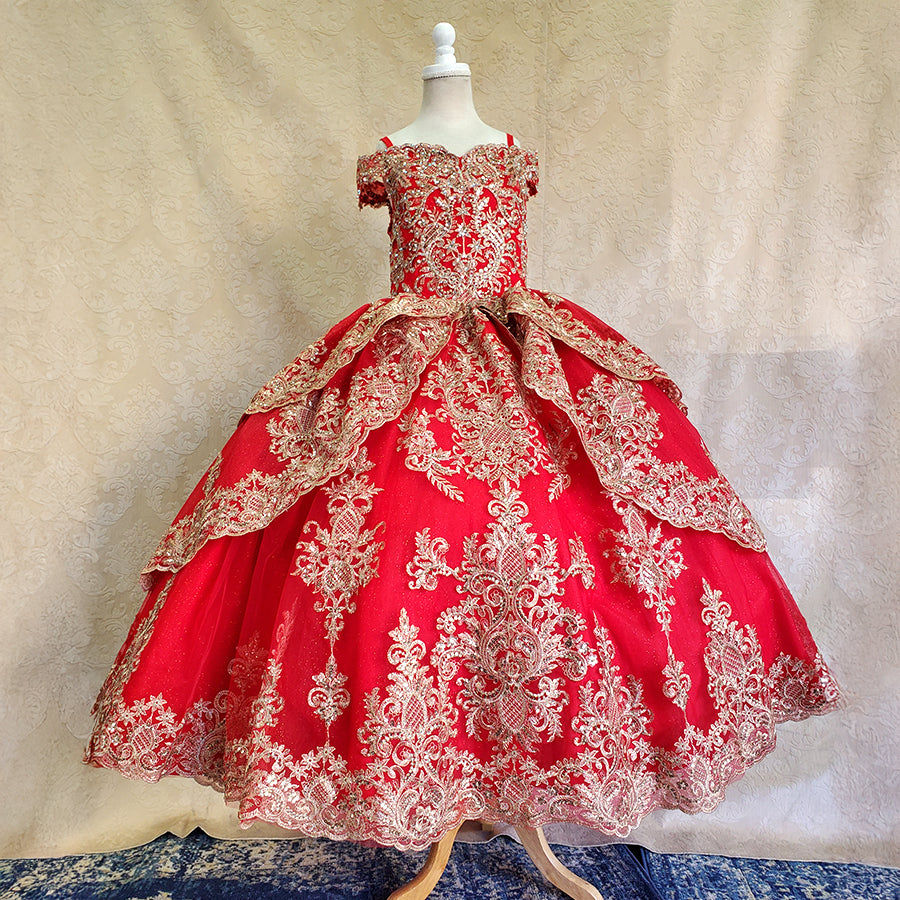Children's clothing quinceanera dress