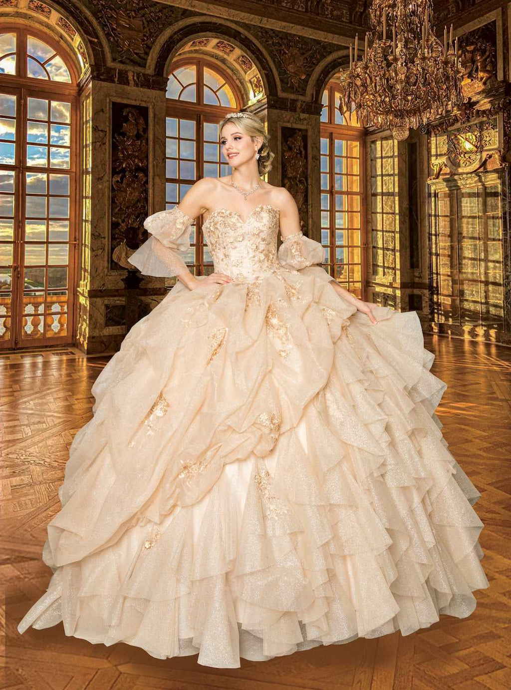 Fine gowns, 3D embroidery, weave dreamy tales.