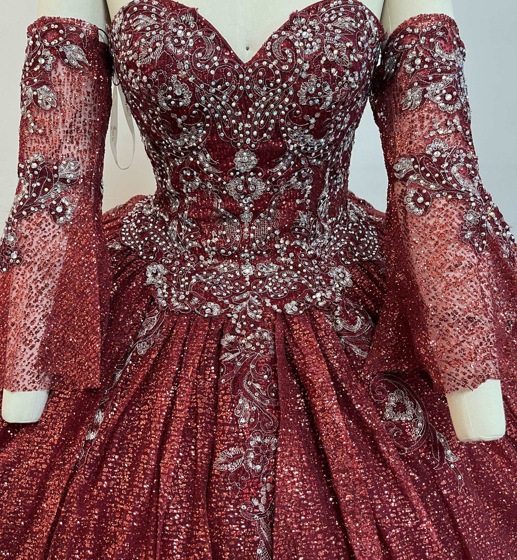 Gowns shine, lace details, light up occasions.