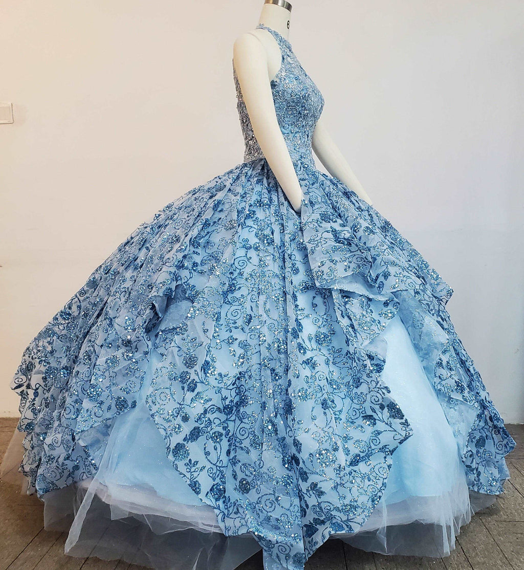 Gowns on, mermaid style, fashionable presence.
