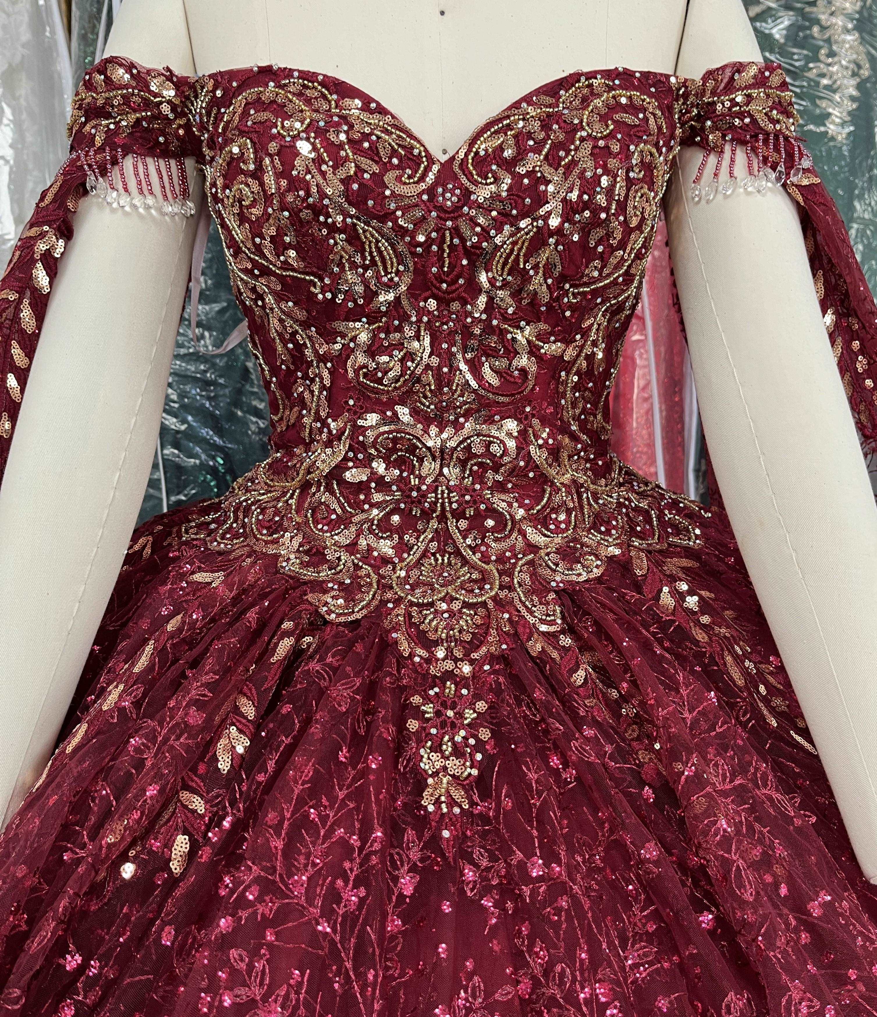 Gowns shine, lace details, light up occasions.