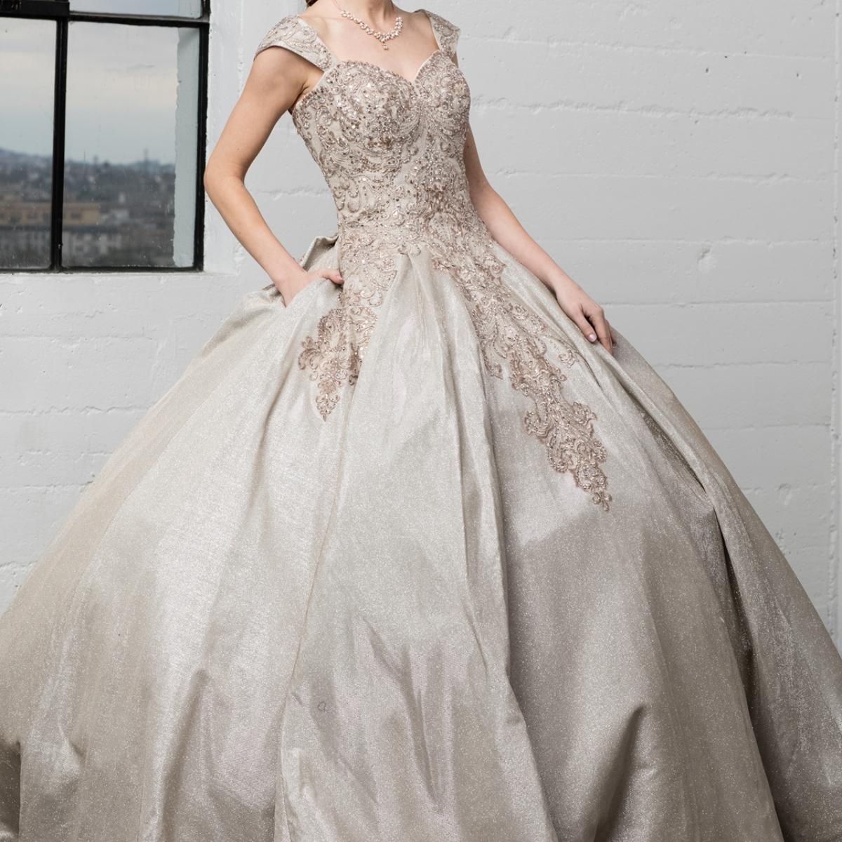 Gowns on, mermaid style, fashionable presence.