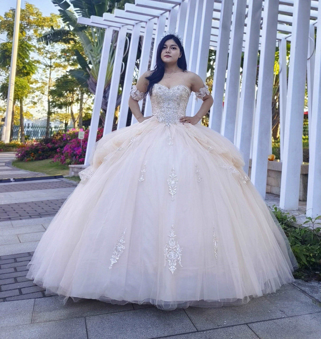 Adults in gowns, flowing skirts, confident display.