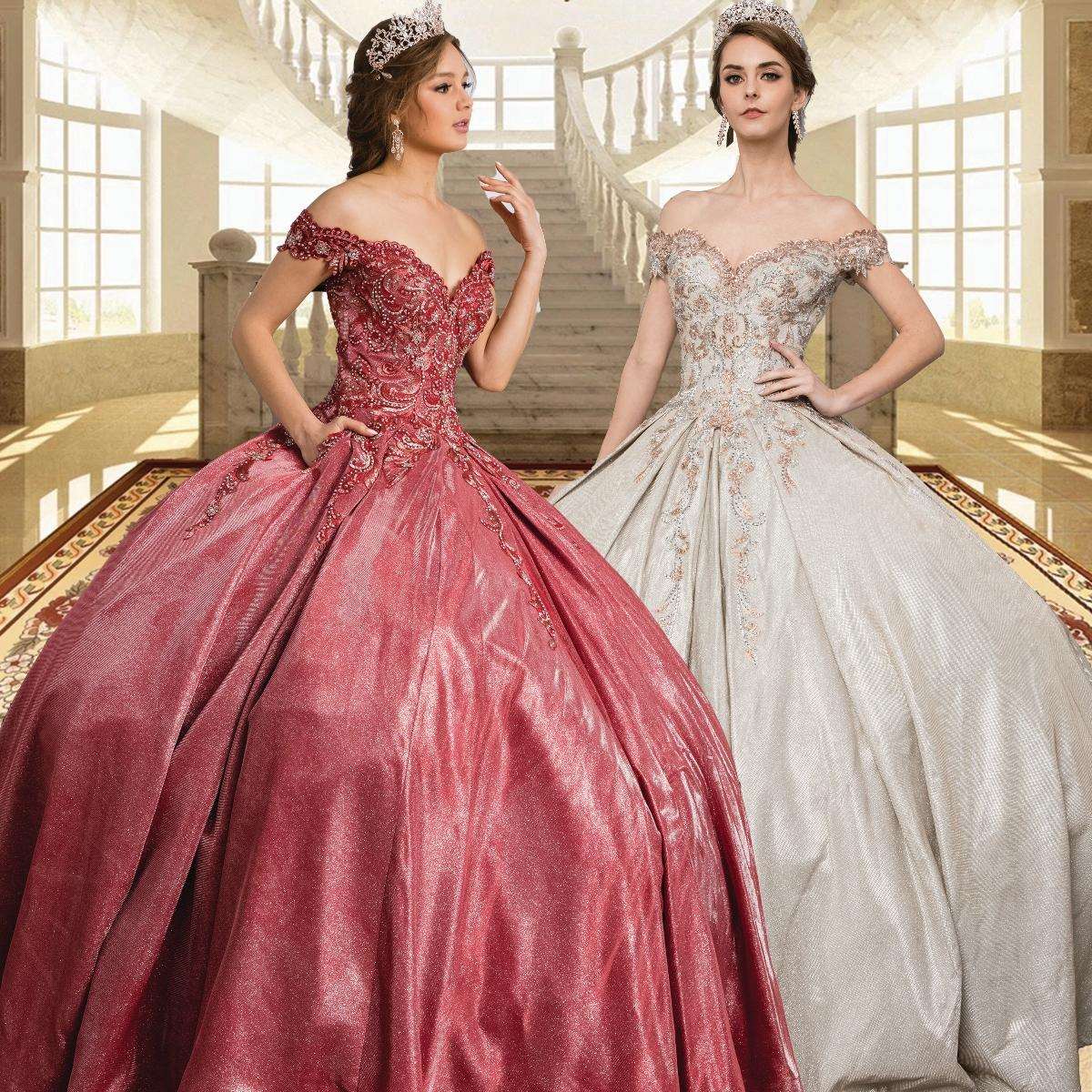 Gowns on, mermaid style, fashionable presence.