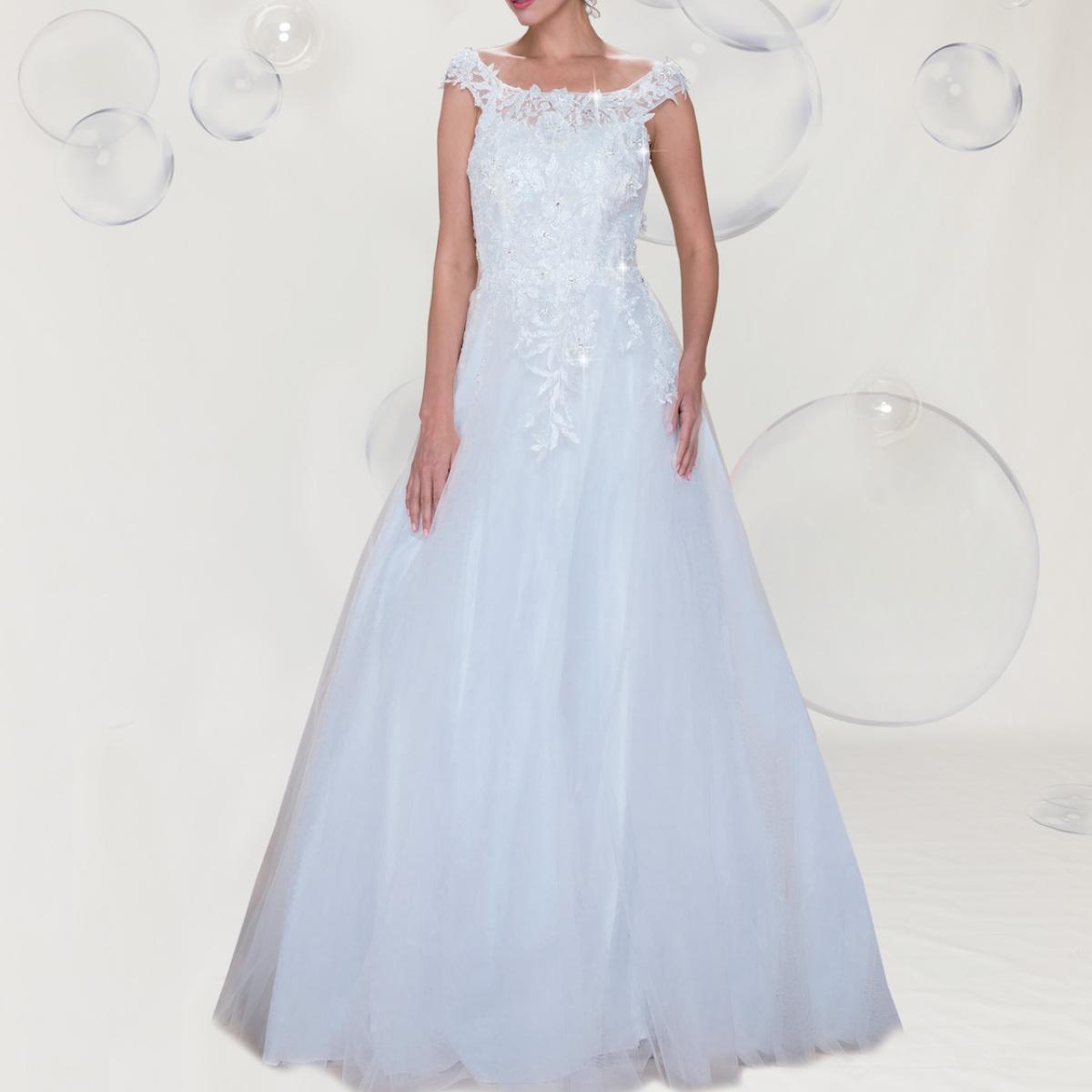 Gowns shine, lace details, light up occasions.