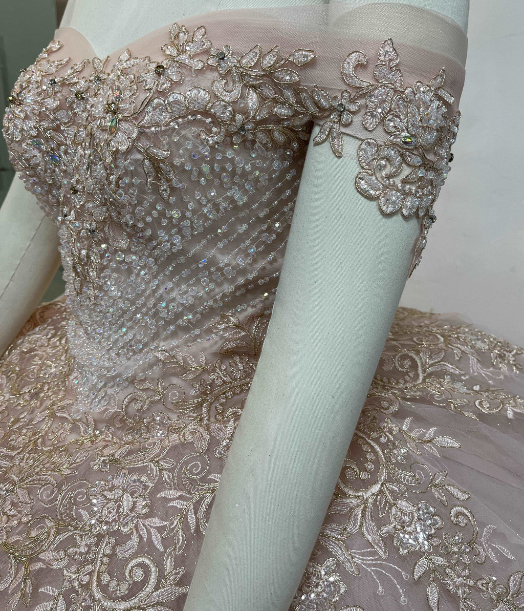 Crystal Beading and Sequin Appliqu?? Glitter Tulle Quincea??era Dress plain mature bodycon party blue dress quince square neck plain