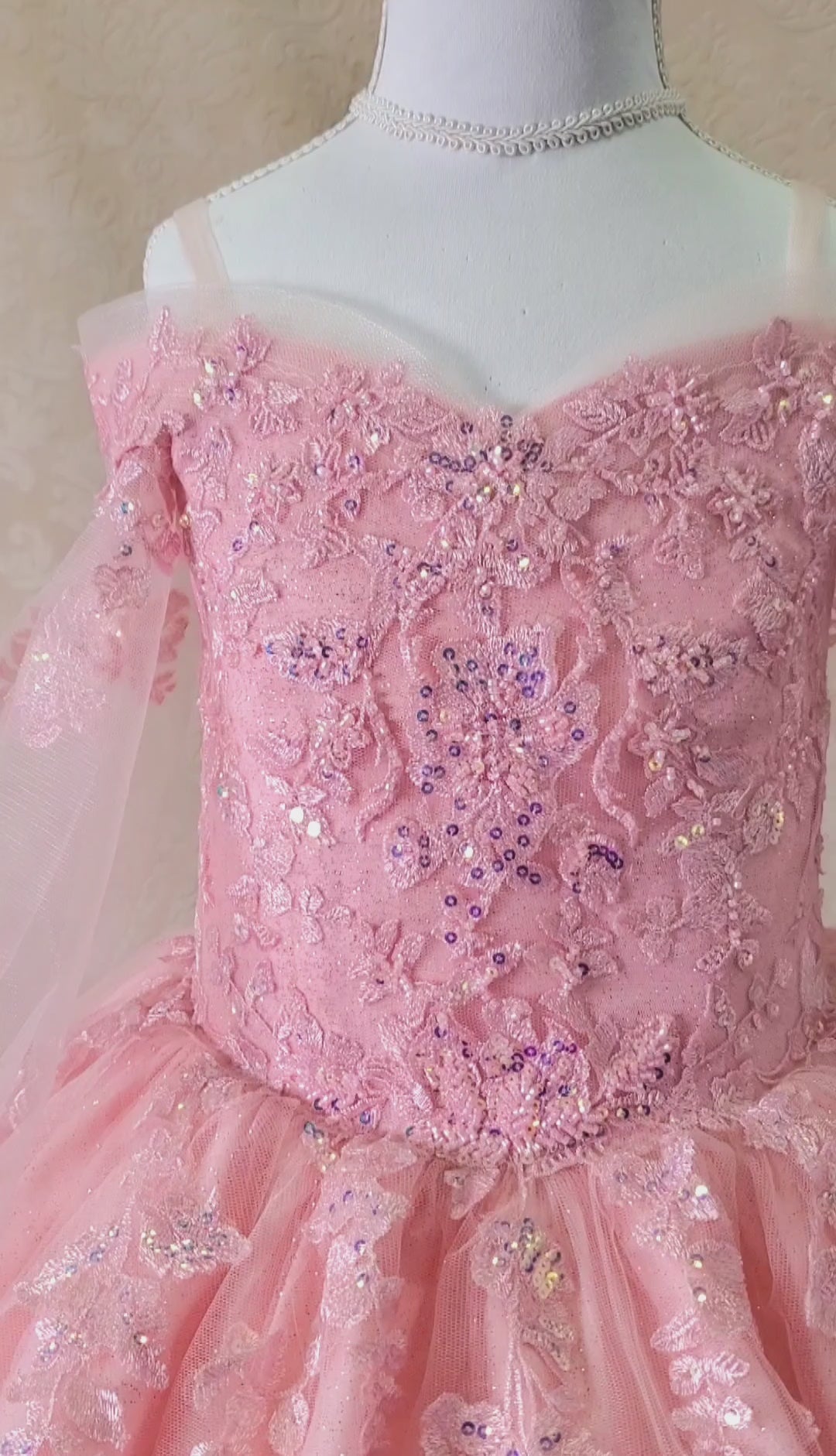 Children's clothing quinceanera dress